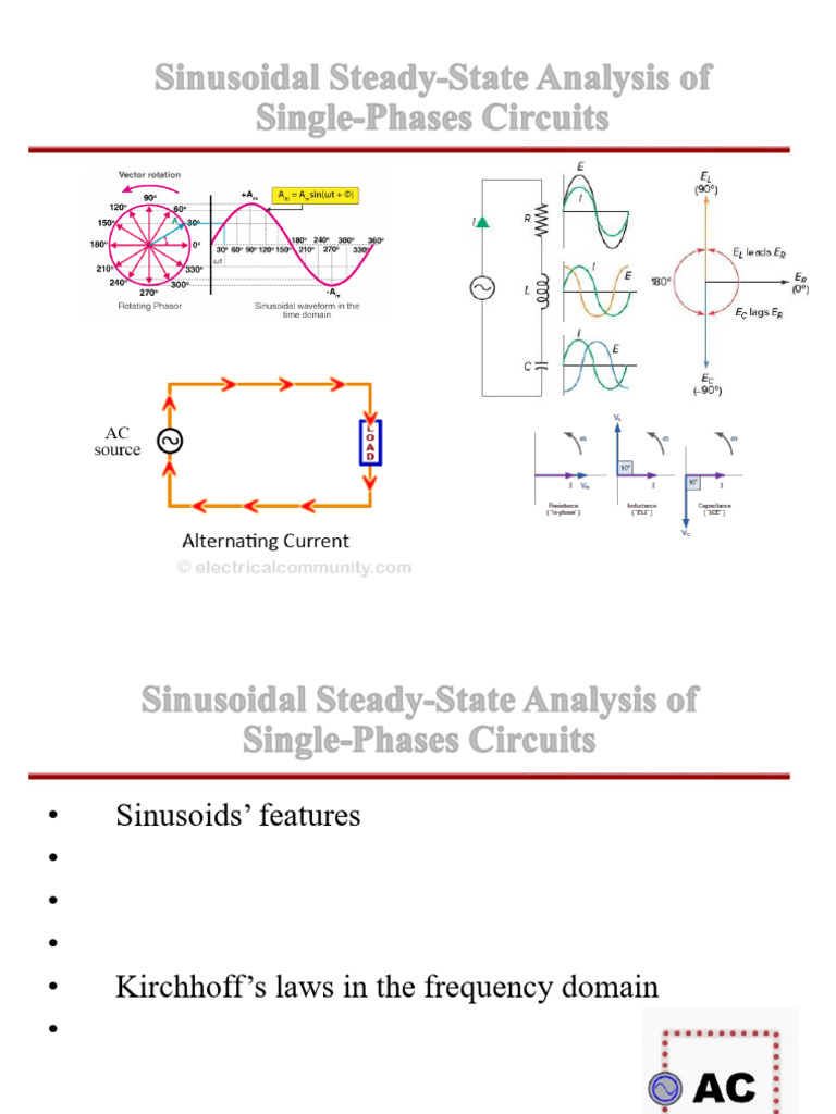Topic 7-Sinusoidal Analysis | PDF | Electrical Impedance | Phase (Waves)