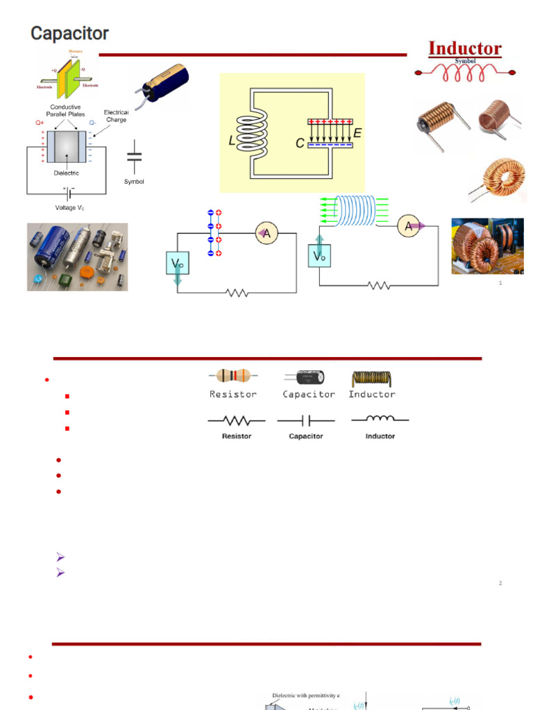Capacitors and Inductors Explained | PDF | Capacitor | Series And ...