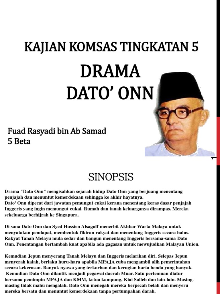 Power Point Dato Onn Jaafar Pdf