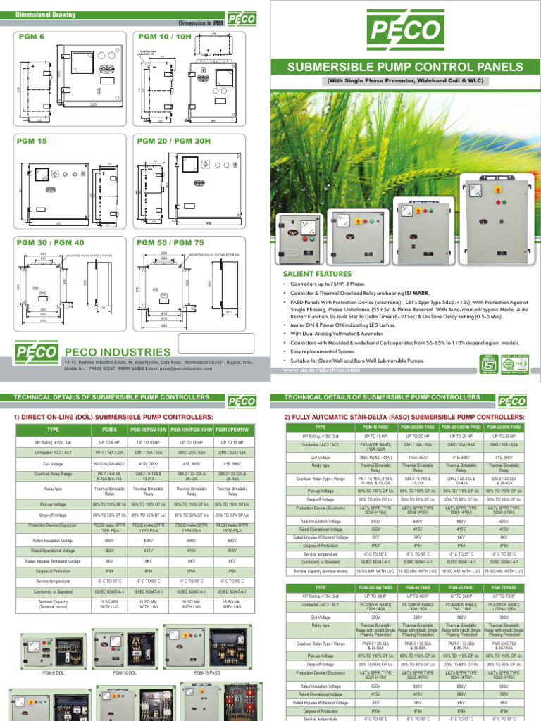 PECO - Submersible Pump Controllers WLC - NEW - 14!02!2023 | PDF ...