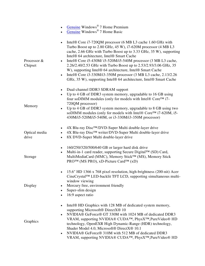 Spec | PDF | Computers | Technology & Engineering