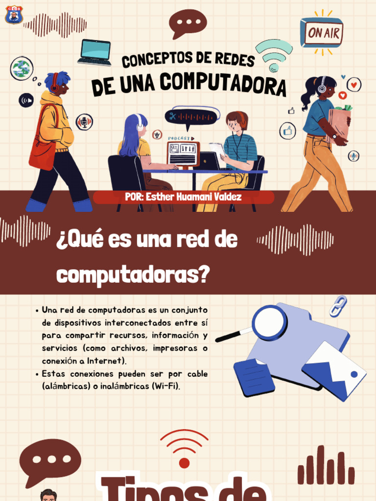 Tipos y componentes de redes de computadoras | PDF | Red de ...