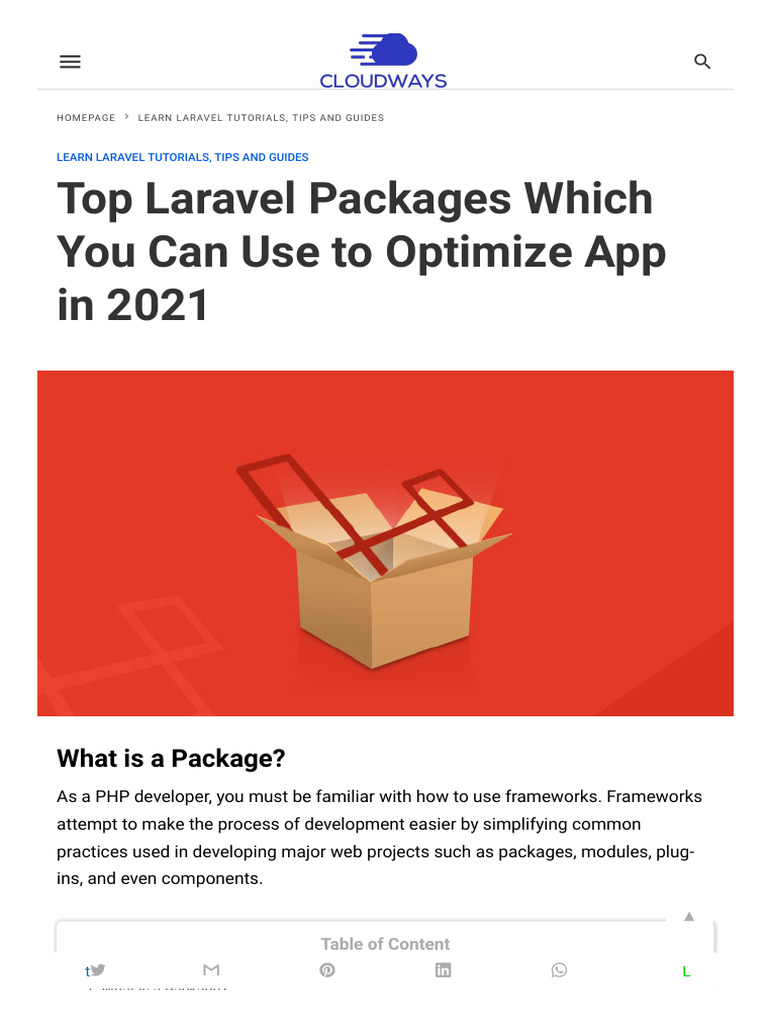 Best Laravel Packages for 2021 | PDF | Search Engine Optimization | Php