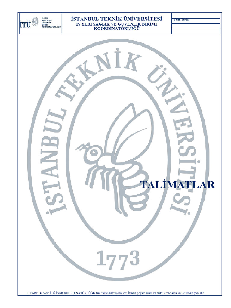 Itü Isg Talimat | PDF