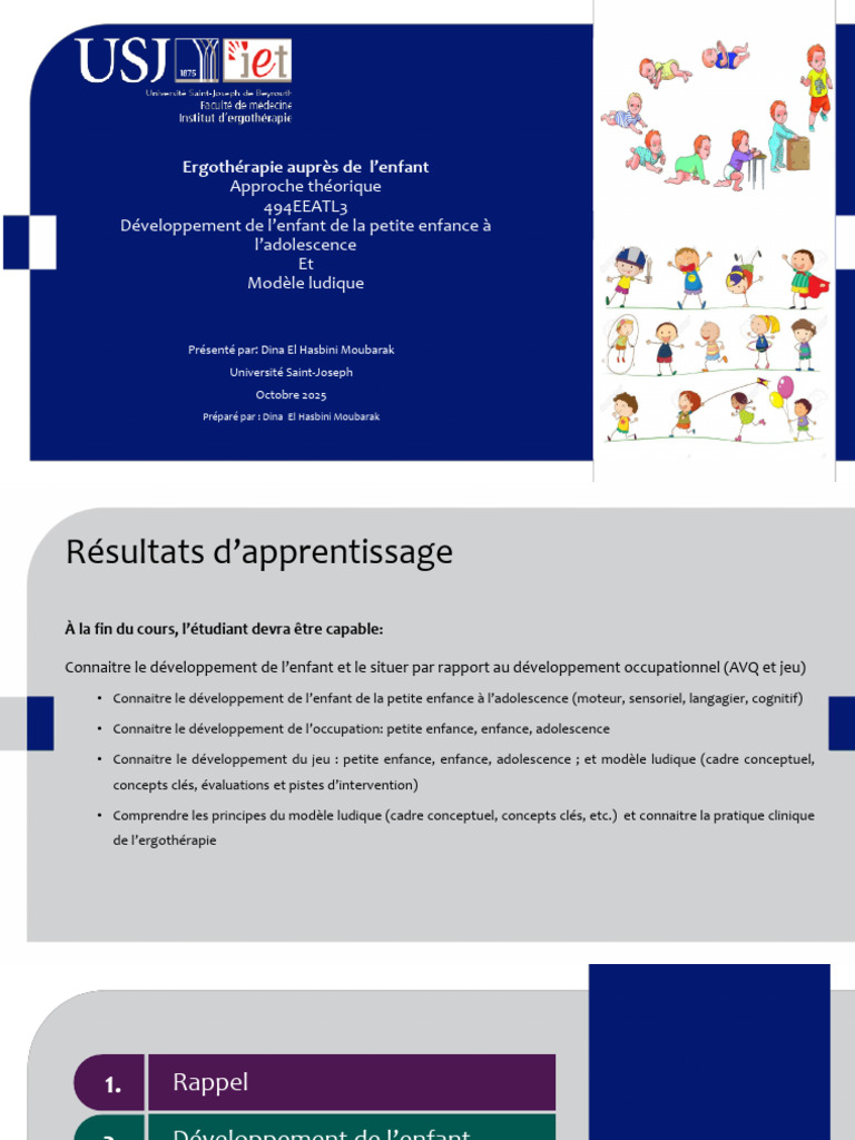 Ergothérapie et développement de l'enfant | PDF | Psychologie du ...