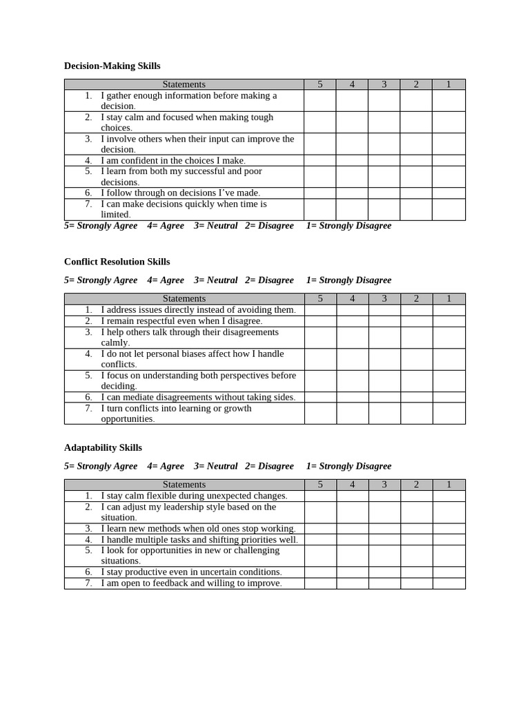 Essential Skills for Effective Decision-Making | PDF