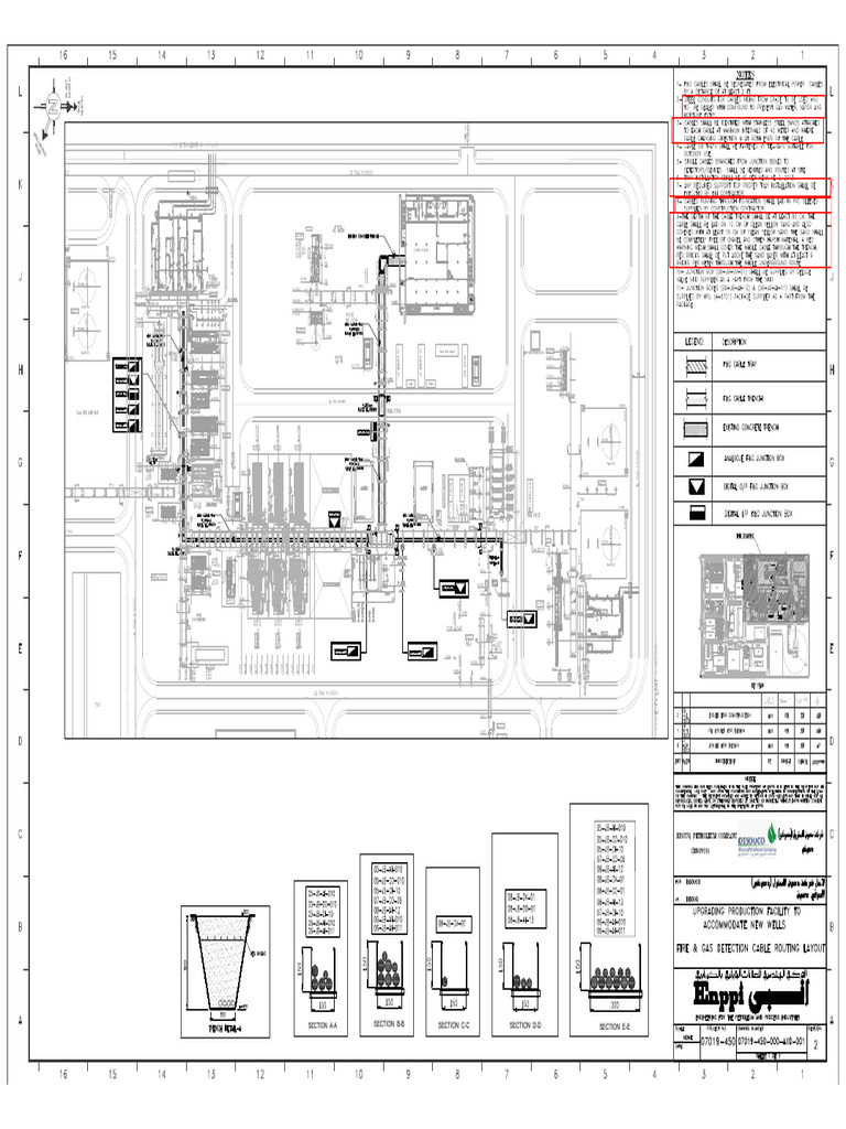 07019-450-000-Axd-001 Fire & Gas Cable Routing Layout Rev.2 | PDF