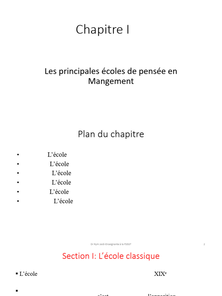 Écoles de pensée en management moderne | PDF | Motivation | Motivant