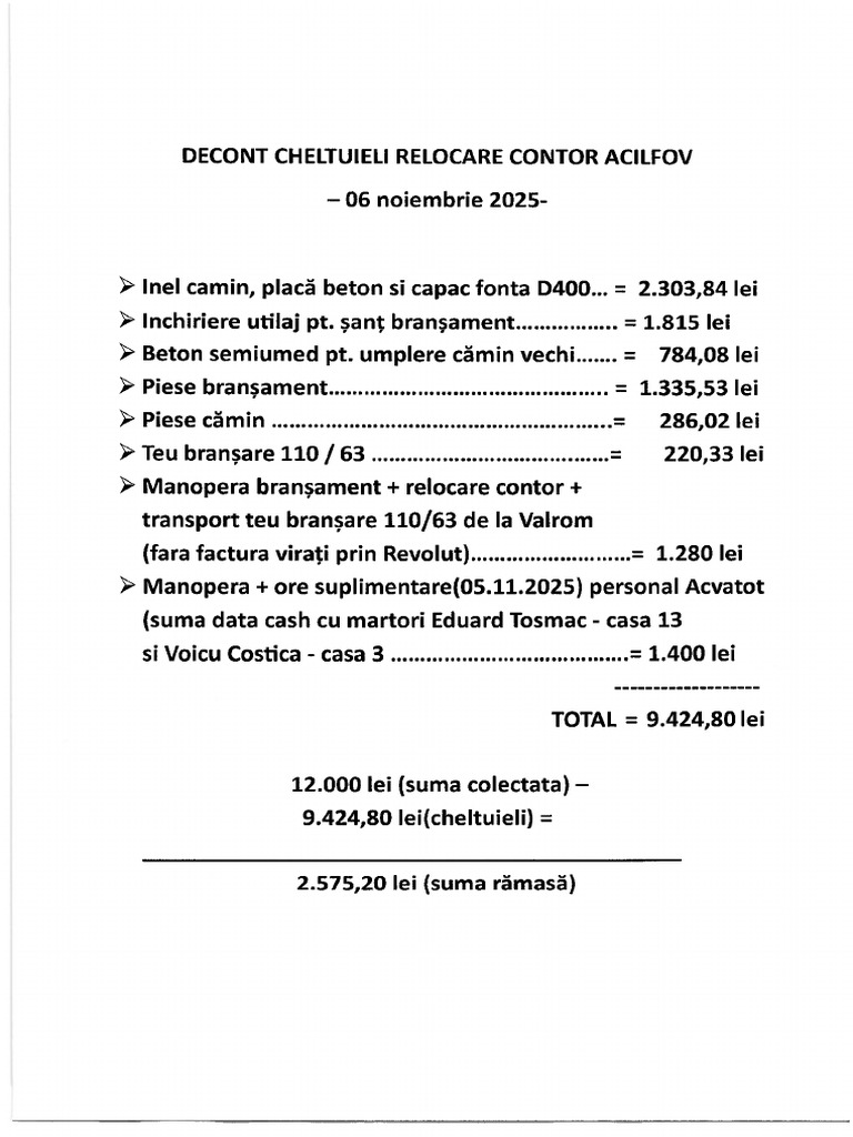 Decont Cheltuieli Relocare Contor ACIlfov 06.11.2025 | PDF