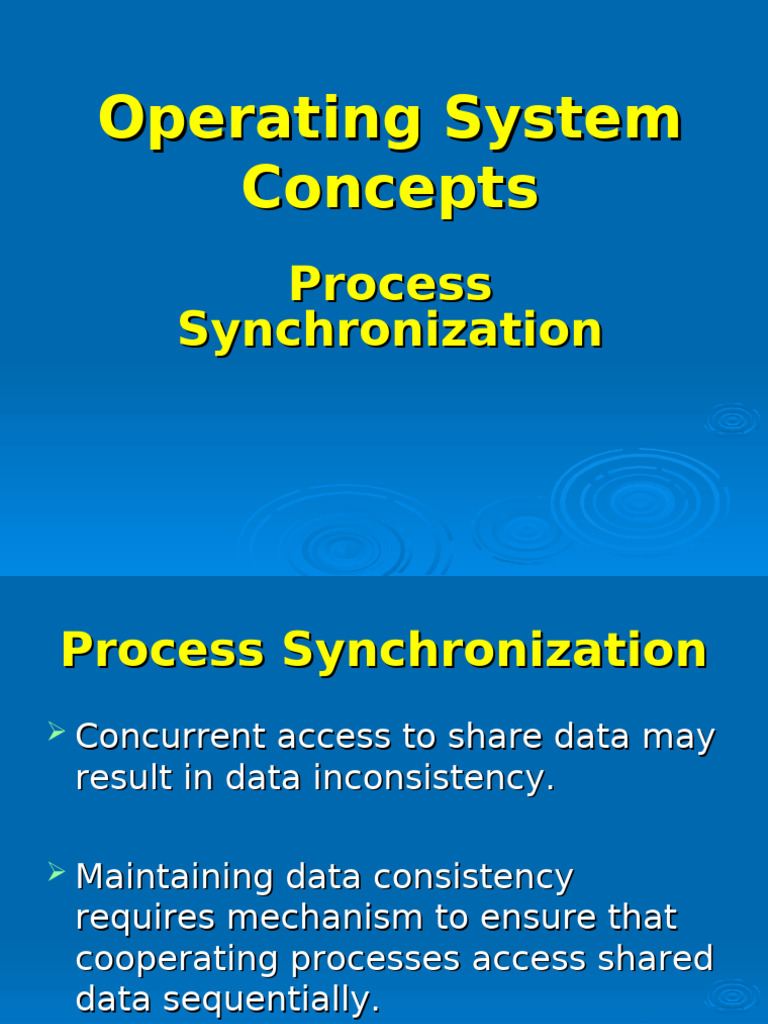 Understanding Process Synchronization | PDF | Data Management ...