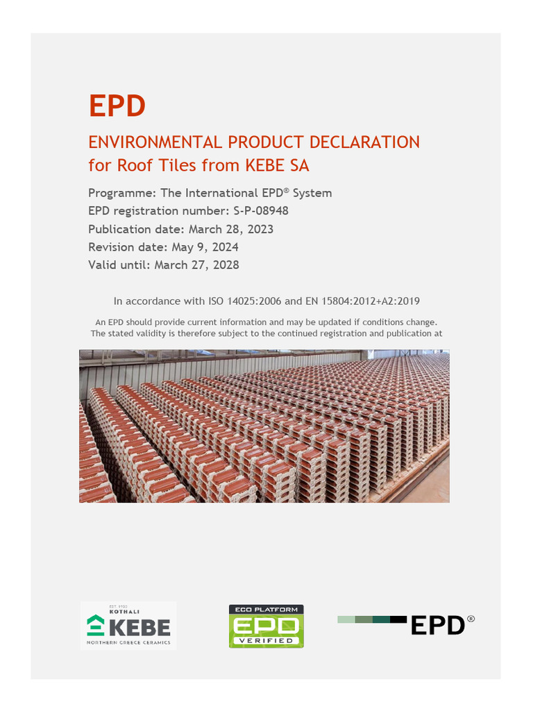 EPD Document S-P-08948 en | PDF | Materials