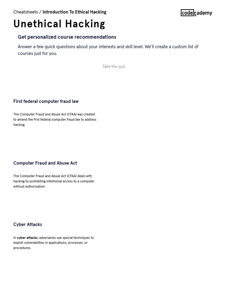 Introduction to Ethical Hacking_ Unethical Hacking Cheatsheet ...