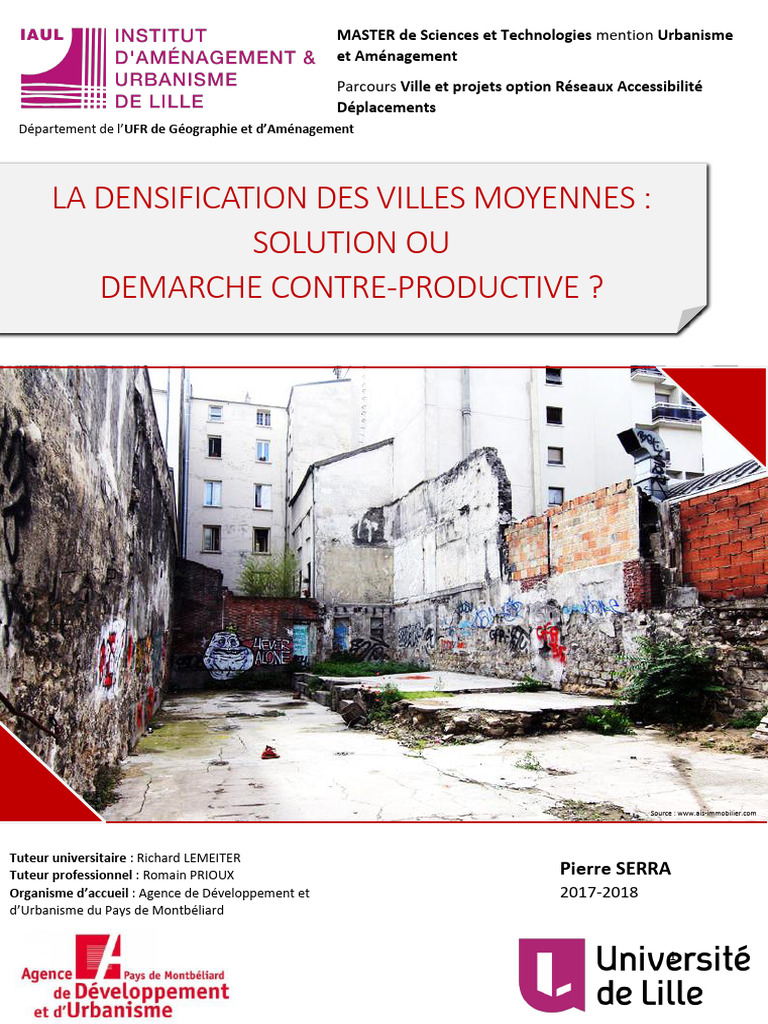 Densification des villes moyennes : enjeux et solutions | PDF ...