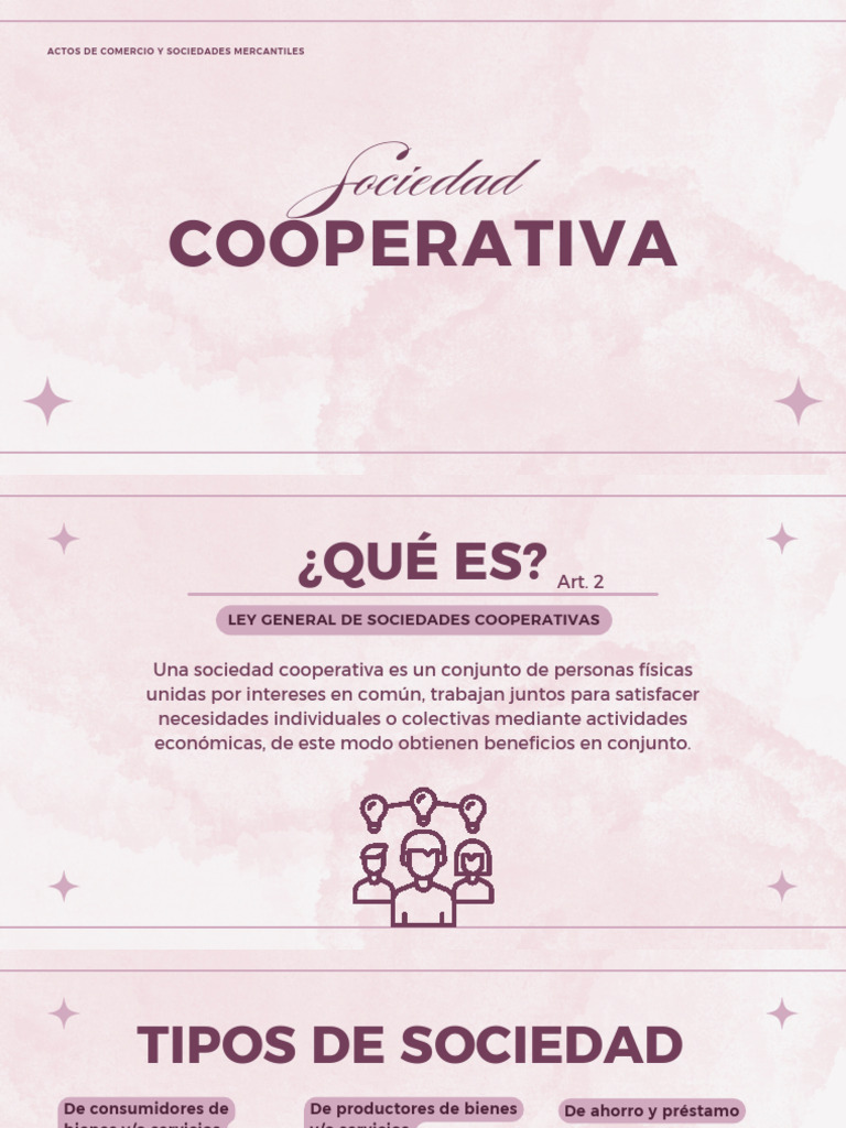 Guía Completa sobre Sociedades Cooperativas | PDF | Sociedad de ...
