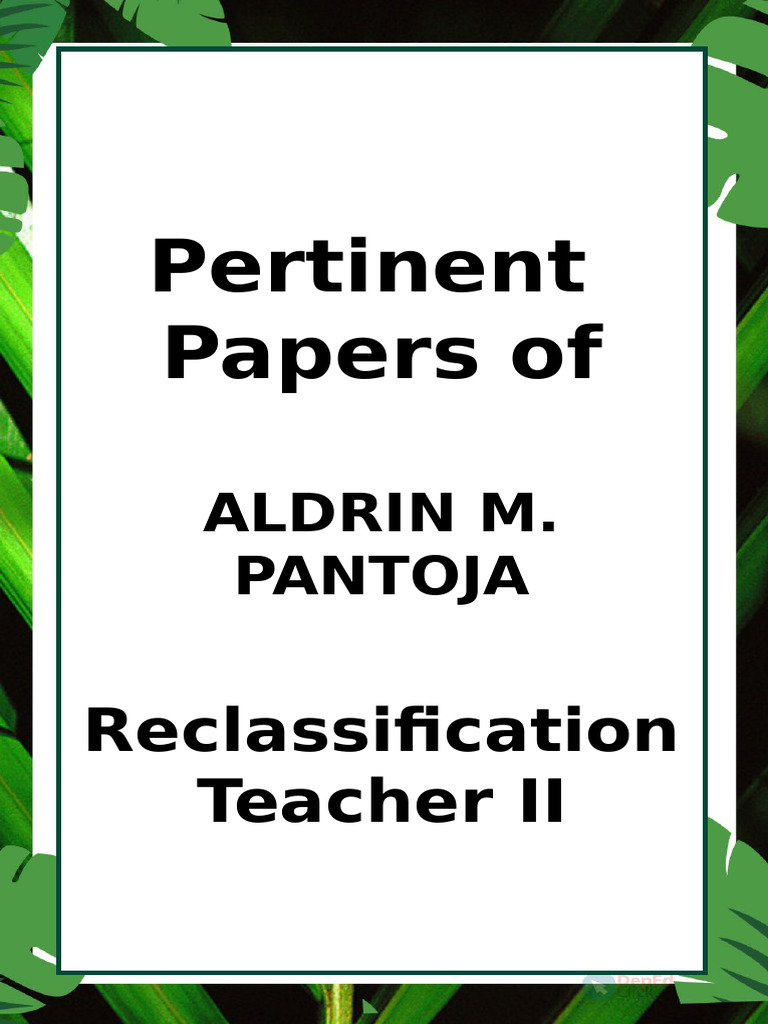 Divider Pertinent Papers | PDF