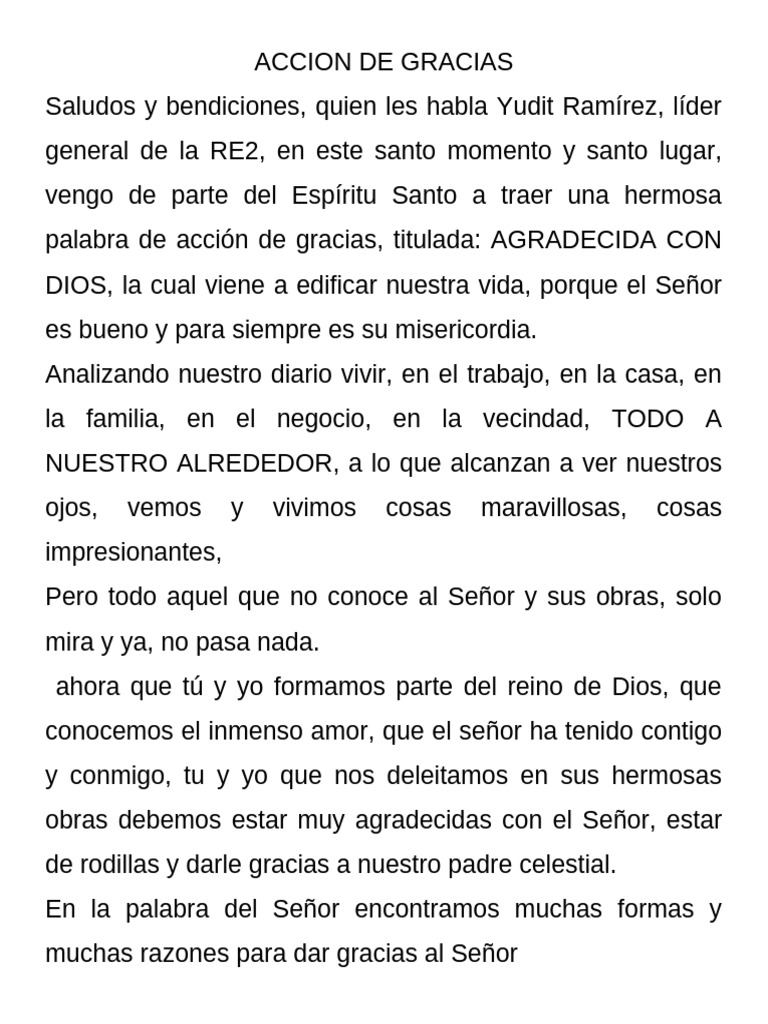 Gratitud a Dios: Reflexiones y Alabanza | PDF | Salvación | Cristo (título)