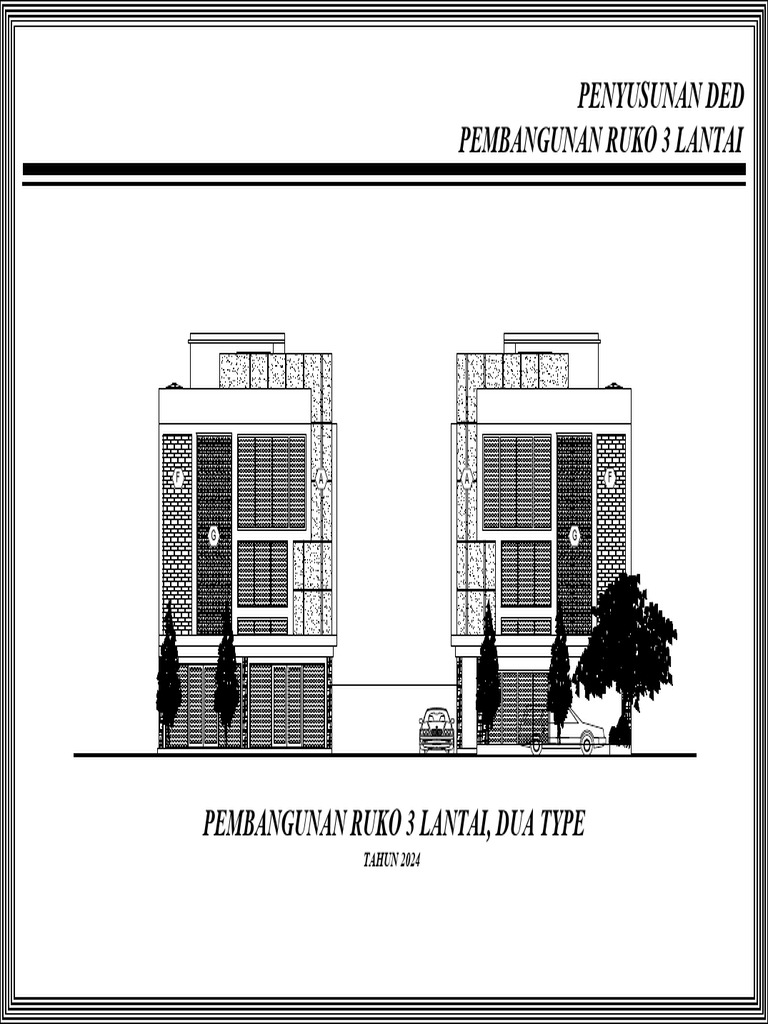 Rencana Pembangunan Ruko 3 Lantai 2024 | PDF