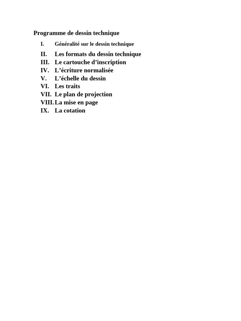 Guide du Dessin Technique en Ingénierie | PDF | Dessin technique | Dessin