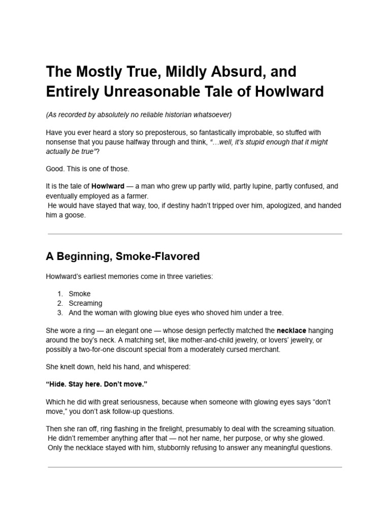Howlward Version 2 More Funny | PDF