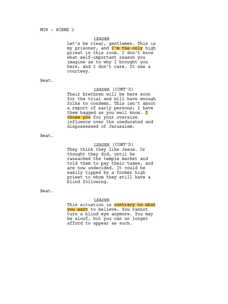 Mir - Scene 2 | PDF