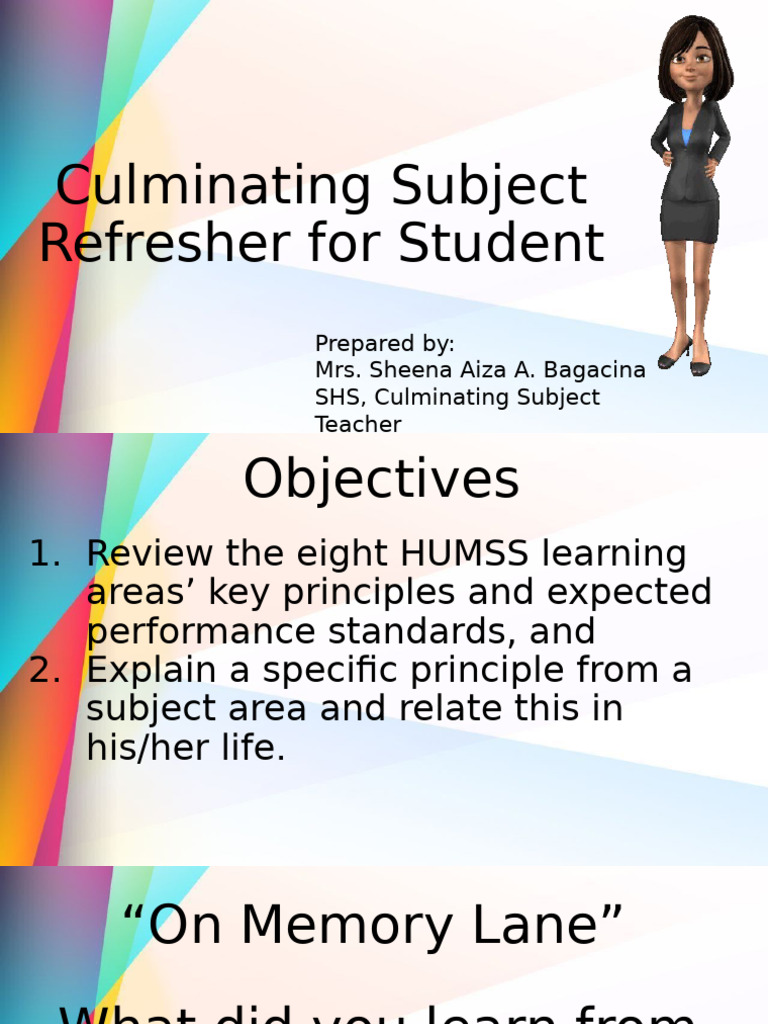 HUMSS Curriculum Review for Students | PDF | Social Sciences | Science