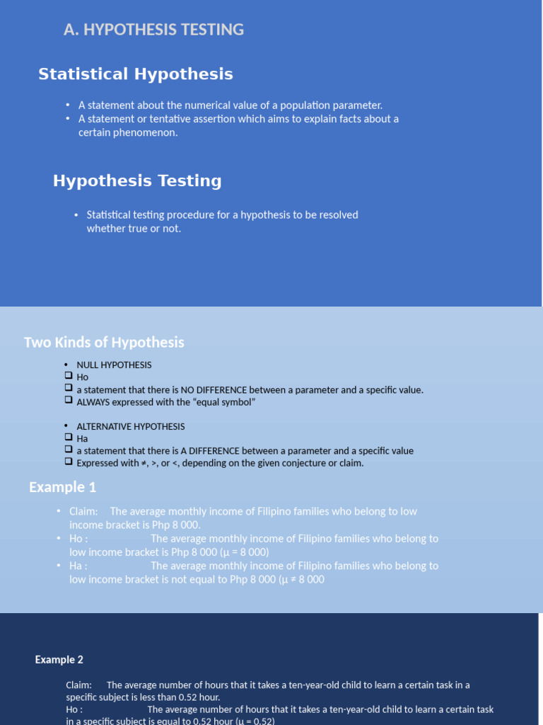 Understanding Hypothesis Testing Basics | PDF | Type I And Type Ii ...