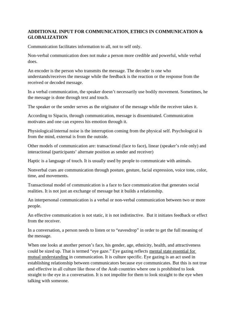 Communication Facilitates Information To All | PDF | Communication ...