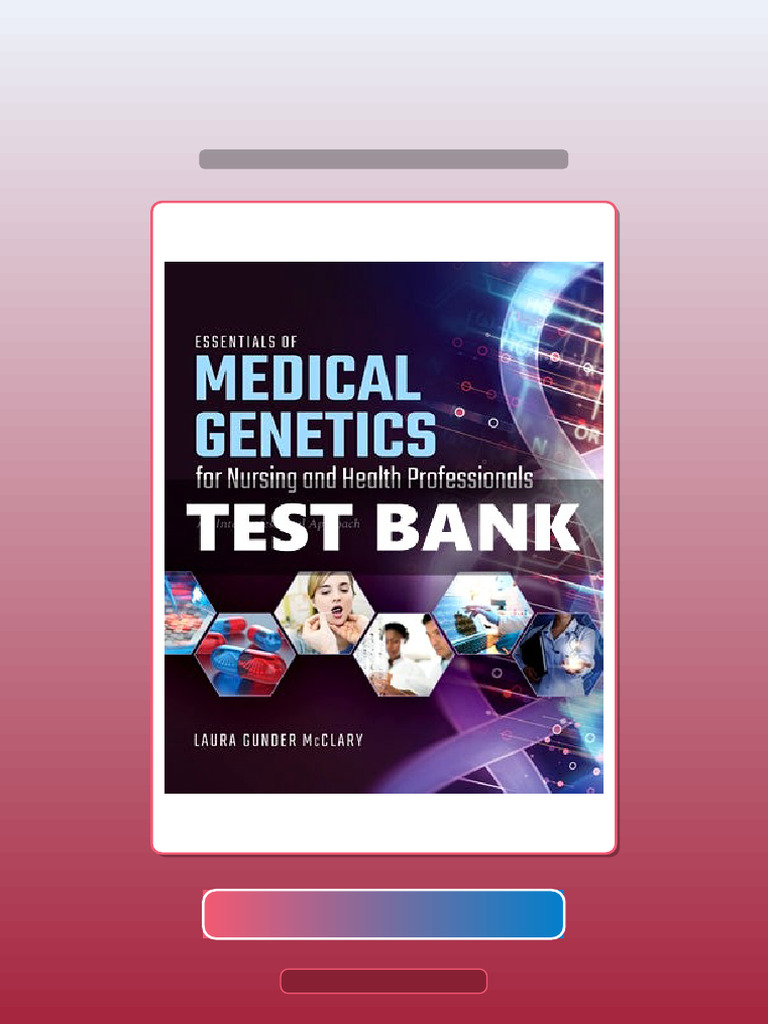 Essentials of Medical Genetics For Nursing and Health Professionals 1 ...