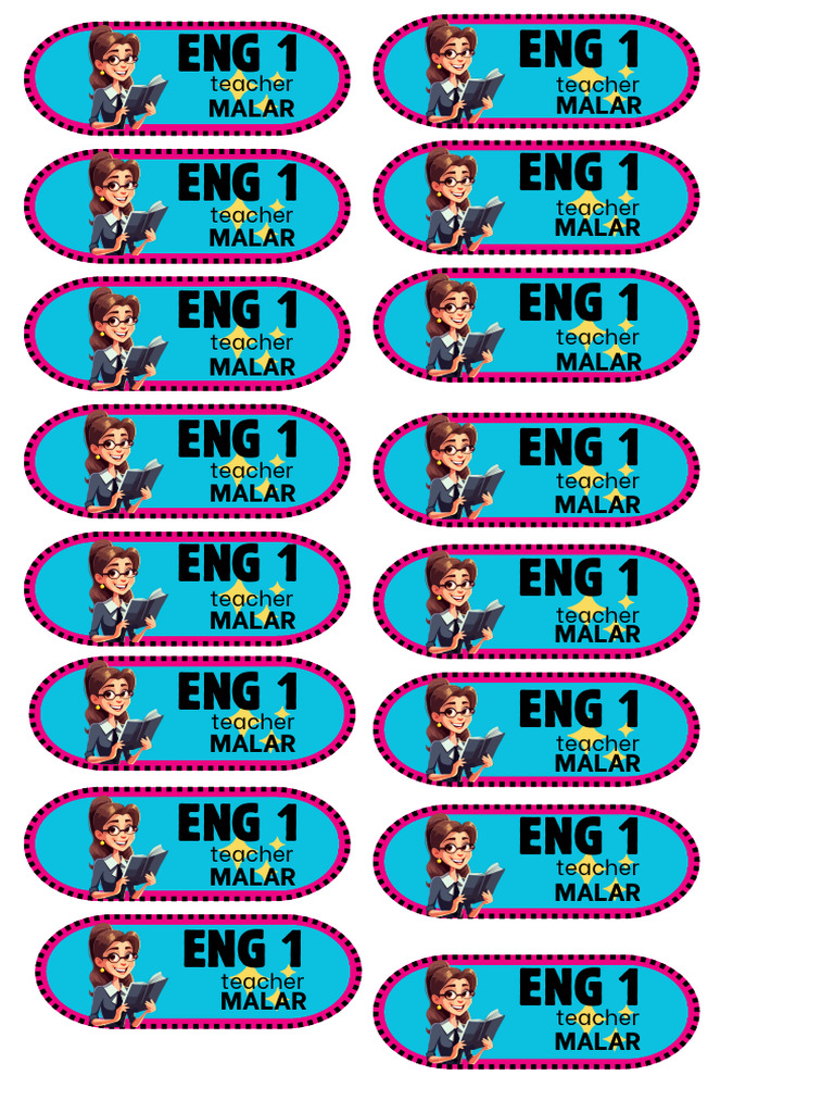 Label Buku English | PDF