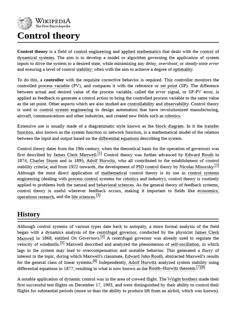 Understanding Control Theory Basics | PDF | Control Theory ...
