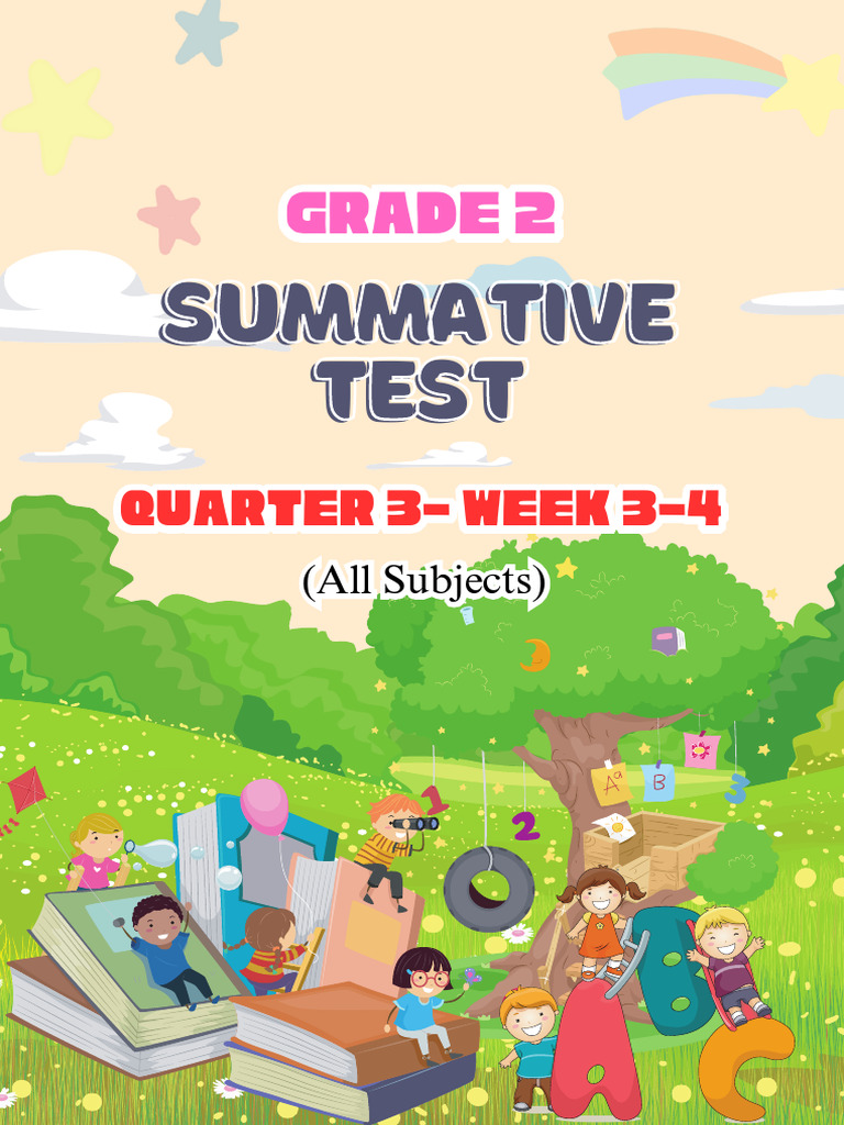 Week 3 4 Quarter 3 Grade 2 Summative Test | PDF