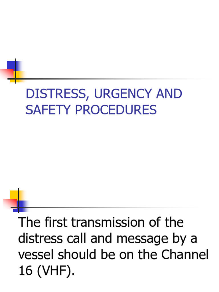 Distress, Urgency and Safety Procedures | PDF