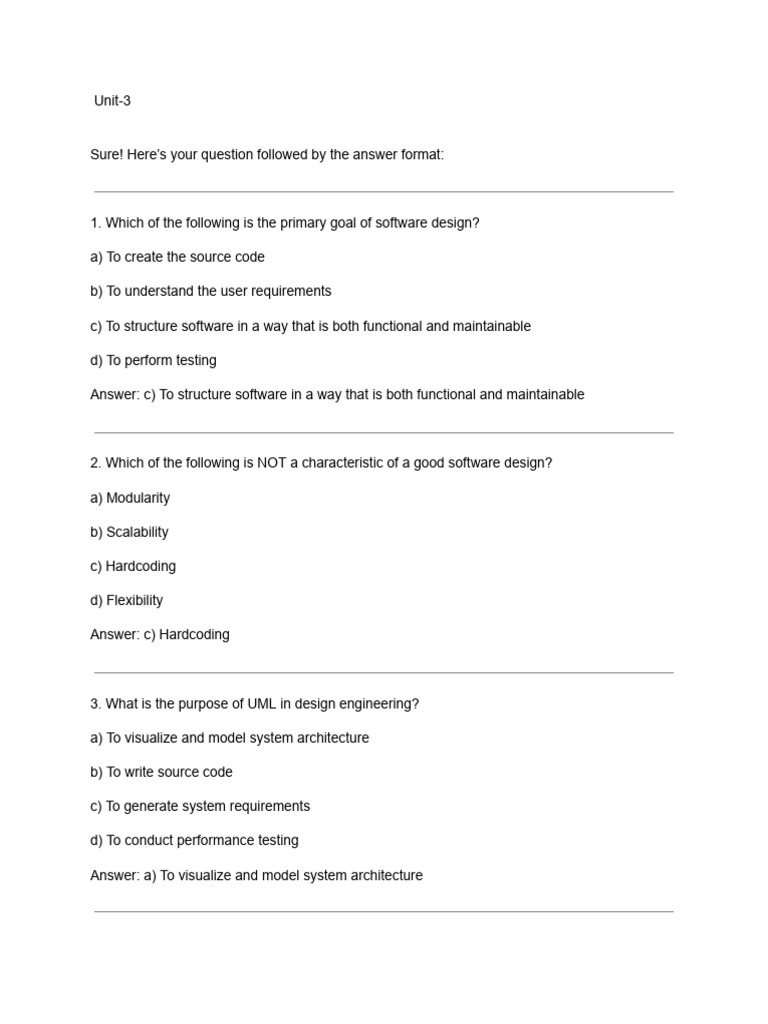 Software Design and Testing Concepts | PDF | Software Testing | Unified ...