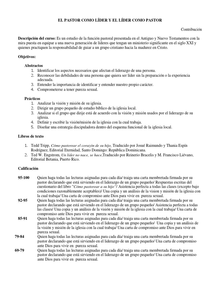 Liderazgo Pastoral en el Siglo XXI | PDF | Biblia | Iglesia Católica