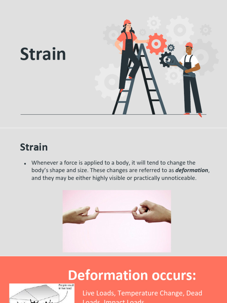 Lesson-4-Strain | PDF | Deformation (Engineering) | Stress (Mechanics)