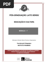 EDUCAÇÃO E CULTURA--MÓDULO 7