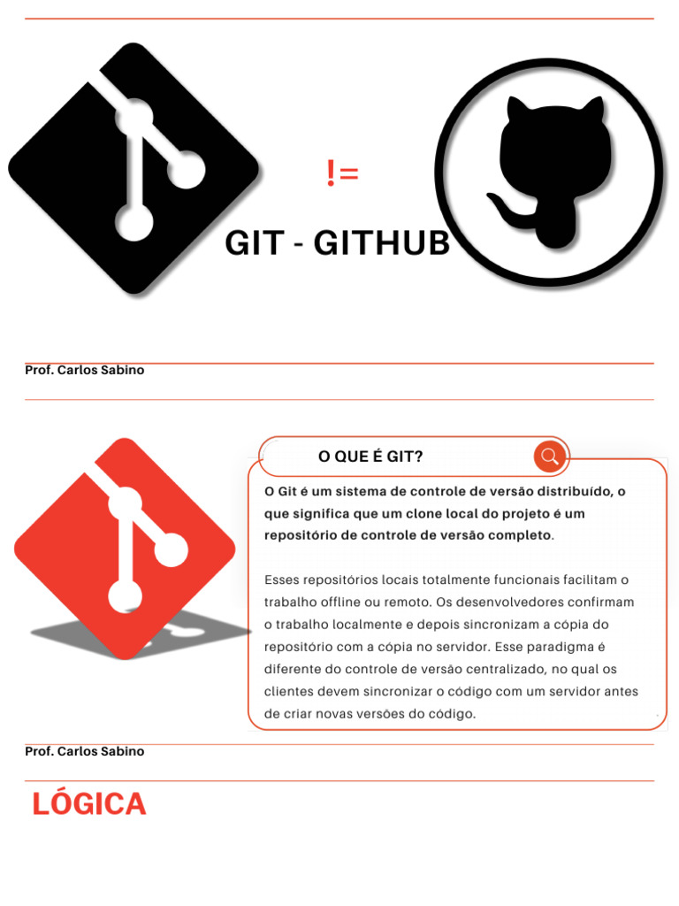 Introdução ao Git e Controle de Versão | PDF | Controle de versão ...