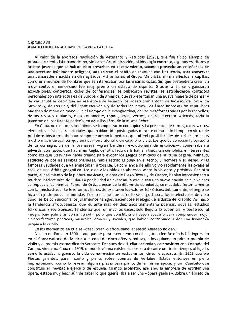 Carpentier, A. (1988) Amadeo Roldán-Alejandro García Caturla. en La ...