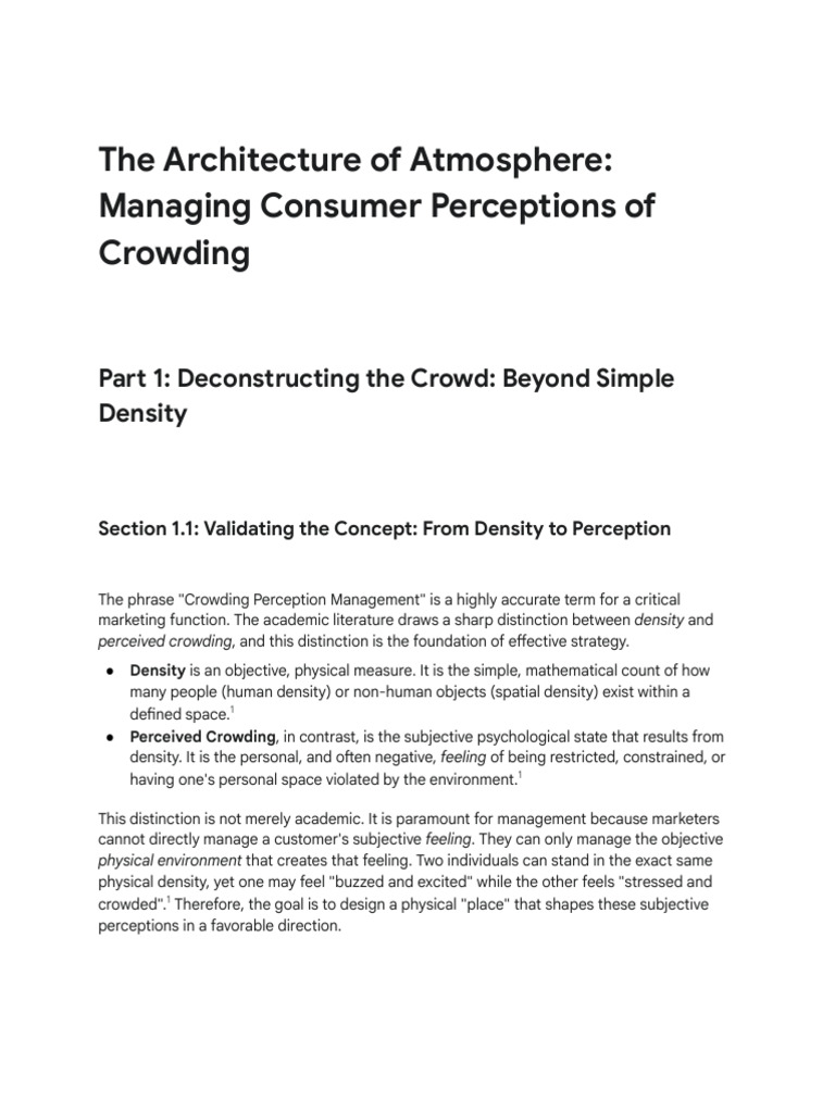 Managing Crowding Perception in Retail | PDF | Retail | Feeling