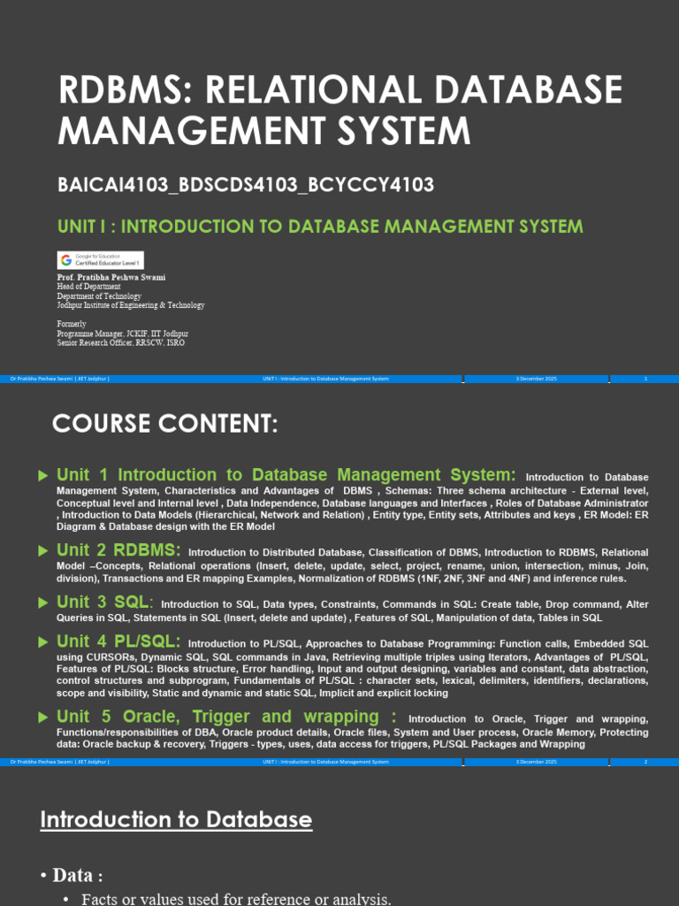 Introduction to Database Management Systems | PDF | Databases ...