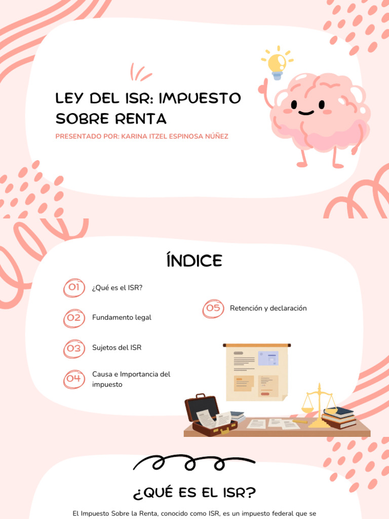 Ley del ISR: Impuesto sobre la Renta en México | PDF
