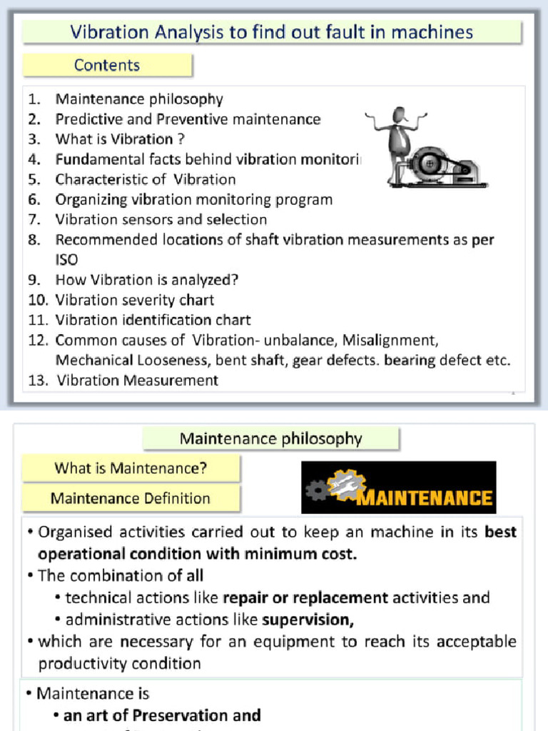 Vibration Analysis To Find Out Fault in Machines 238466856 | PDF
