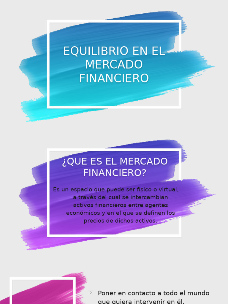Mercado Financiero | PDF | Mercado (economía) | Inversiones