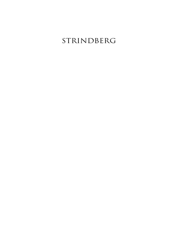 Strindberg: A Life Explored | PDF