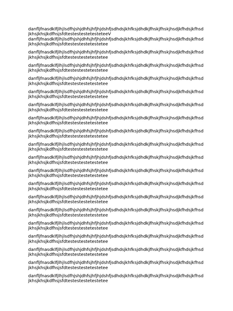 Test Document Content Analysis | PDF