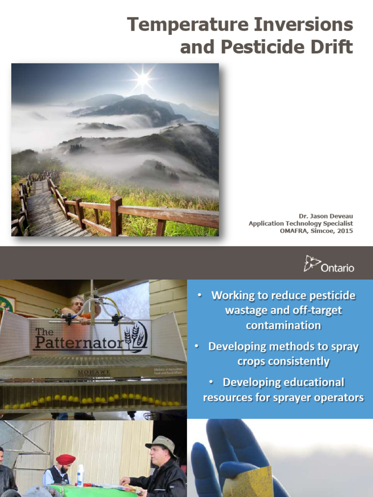 Temperature Inversions & Pesticide Drift | PDF | Atmosphere Of Earth | Sun