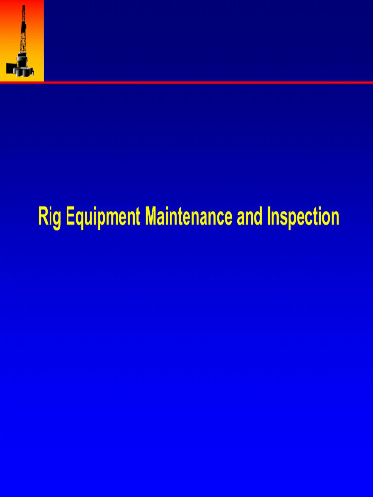 Rig Inspection | PDF