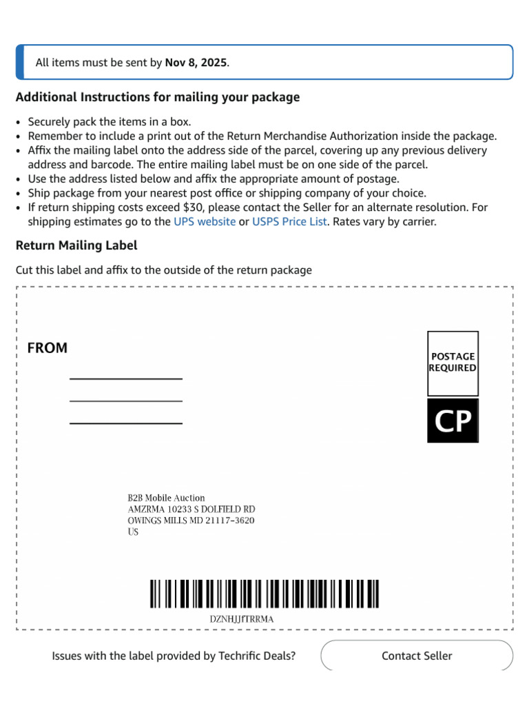 Online Return Centerslip2 | PDF