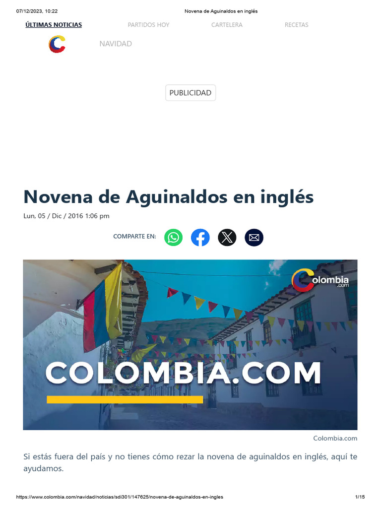 Novena de Aguinaldos in English Guide | PDF | Prayer | Mary, Mother Of ...