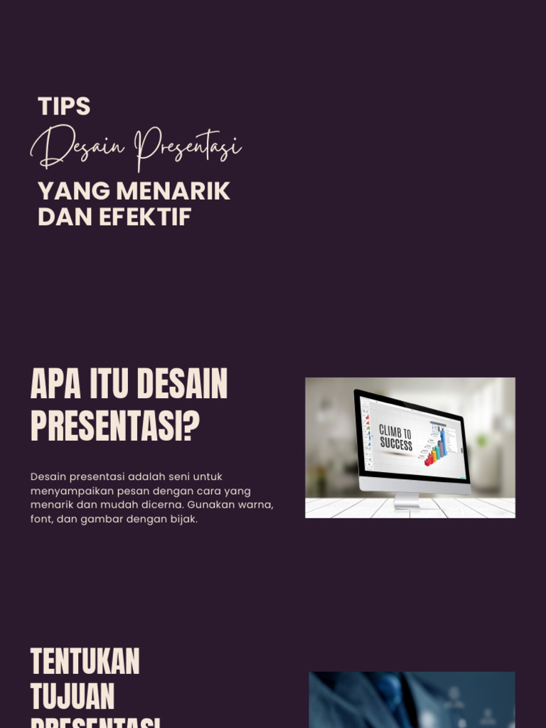 Tips Desain Presentasi Efektif | PDF
